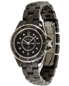 Chanel Black Ceramic and Diamond J12 Classic 29mm Watch - Lyst