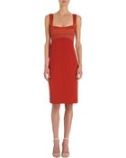 Narciso Rodriguez Sheer Panel Cocktail Dress - Lyst