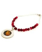 Fly Karoline Pink Jade Charm Bracelet - Lyst