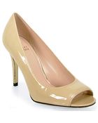 Stuart Weitzman Stylish - Pump In Adobe Patent Leather - Lyst