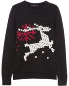 Tibi Reindeer-Intarsia Cotton-Blend Sweater - Lyst