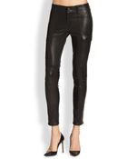 J Brand Houlihan Leather Skinny Pants - Lyst