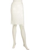 Velvet By Graham & Spencer Lace-Front Ponte Pencil Skirt - Lyst