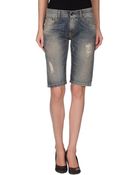 Manila Grace Denim Bermudas - Lyst