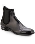 Alessandro Dell'acqua Leather Captoe Chelsea Boots - Lyst