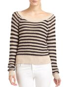 BCBGMAXAZRIA Risa Striped Knit Raglan Sweater - Lyst