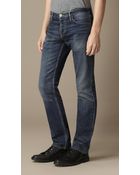 Burberry Steadman Indigo Slim Fit Jeans - Lyst