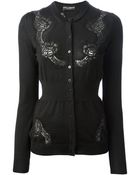 Dolce & Gabbana Lace Panel Cardigan - Lyst