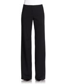 Emporio Armani Classic Wide Leg Trousers - Lyst