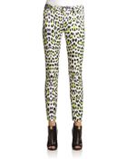 Just Cavalli Jaguar Print Skinny Pants - Lyst