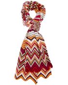 Missoni Patterned Scarf - Lyst
