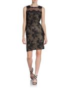 Notte By Marchesa Floral Lace Sleeveless Cocktail Dress - Lyst