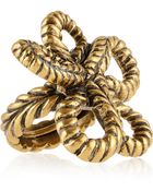 Oscar de la Renta Goldplated Knot Ring - Lyst