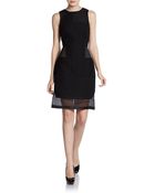 Tibi Sleeveless Paneled Organza Dress - Lyst