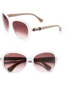 Tod's Two-Tone Rectangular Acetate Sunglasses - Lyst
