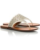 Tory Burch Amara Flat Thong Sandal - Lyst
