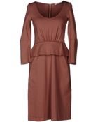 Schumacher Kneelength Dress - Lyst