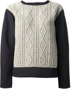 Tibi Cable Knit Sweater - Lyst