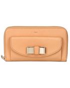 Chloé Lily Long Zip Around Wallet - Lyst