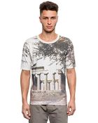 Dolce & Gabbana Ulivo Printed Cotton Jersey T-shirt - Lyst