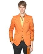 Etro Stretch Gabardine Western Jacket - Lyst