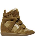 Isabel Marant 80mm Bekett Suede High Sneakers - Lyst