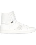 Saint Laurent Studded Leather High Top Sneakers - Lyst