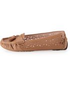 Taryn Rose Carissa Moc-Toe Flat - Lyst