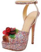 Charlotte Olympia Sabrina Cherry Leaf Platform Sandal - Lyst