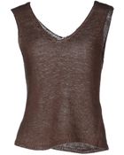 Gentry Portofino Sleeveless Sweater - Lyst