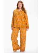 Munki Munki Print Flannel Pajamas - Lyst