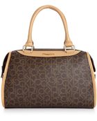 Calvin Klein Hudson Monogram Satchel - Lyst