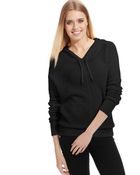 DKNY Longsleeve Hooded Sweater Pullover - Lyst