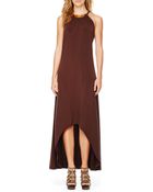 MICHAEL Michael Kors Plateneck Maxi Dress - Lyst