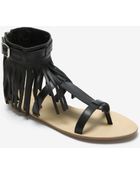 Loeffler Randall Fringe Flat Sandal - Lyst