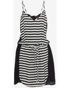 Mason by Michelle Mason Contrast Stripe Cami Dress - Lyst