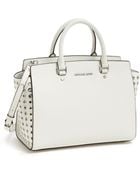 MICHAEL Michael Kors Selma Large Leather Satchel - Lyst
