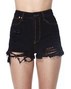 Nasty Gal Due West Cutoff Shorts Black - Lyst