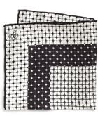 Canali Medallion Silk Pocket Square - Lyst