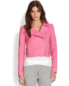 J Brand Aiah Leather Biker Jacket - Lyst