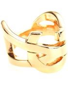 Saint Laurent Monogram Ring - Lyst