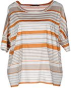 Blue Les Copains Short Sleeve Tshirt - Lyst