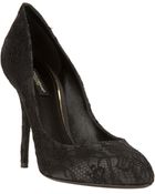 Dolce & Gabbana Lace Pump - Lyst