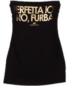 Elisabetta Franchi Jeans Tube Top - Lyst