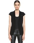 Haute Hippie Cap Sleeve Blazer - Lyst
