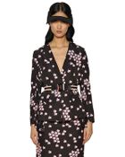 Marni Silk Viscose Blend Cloqué Jacket - Lyst