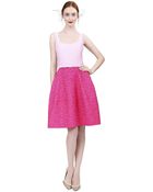 Oscar de la Renta Sleeveless Dress with Self Belt - Lyst