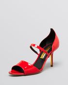 Rupert Sanderson Open Toe Sandals Fedora High Heel - Lyst