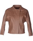 See By Chloé Leather Outerwear - Lyst