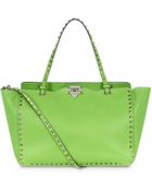 Valentino Medium Rock Stud Shopper - Lyst